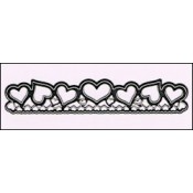 Lin & Lene stencil border hart
