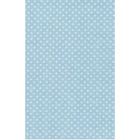stof 50x70 cm lichtblauw stip