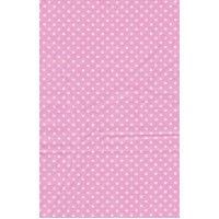 stof 50x70 cm roze stip
