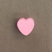 Houten hart 20 mm roze