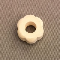 Houten bloem 31 mm naturel