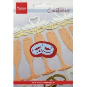 Creatables stencil wedding rings LR0238
