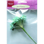 Silk flowers blue