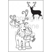 Eline's Clear Stamps Reindeer