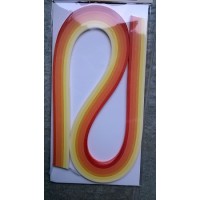 Quilling paper 3 mm x 54 cm , 120pcs , orange/yellow