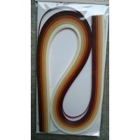 Quilling paper 3 mm x 54 cm , 120pcs , beige/brown